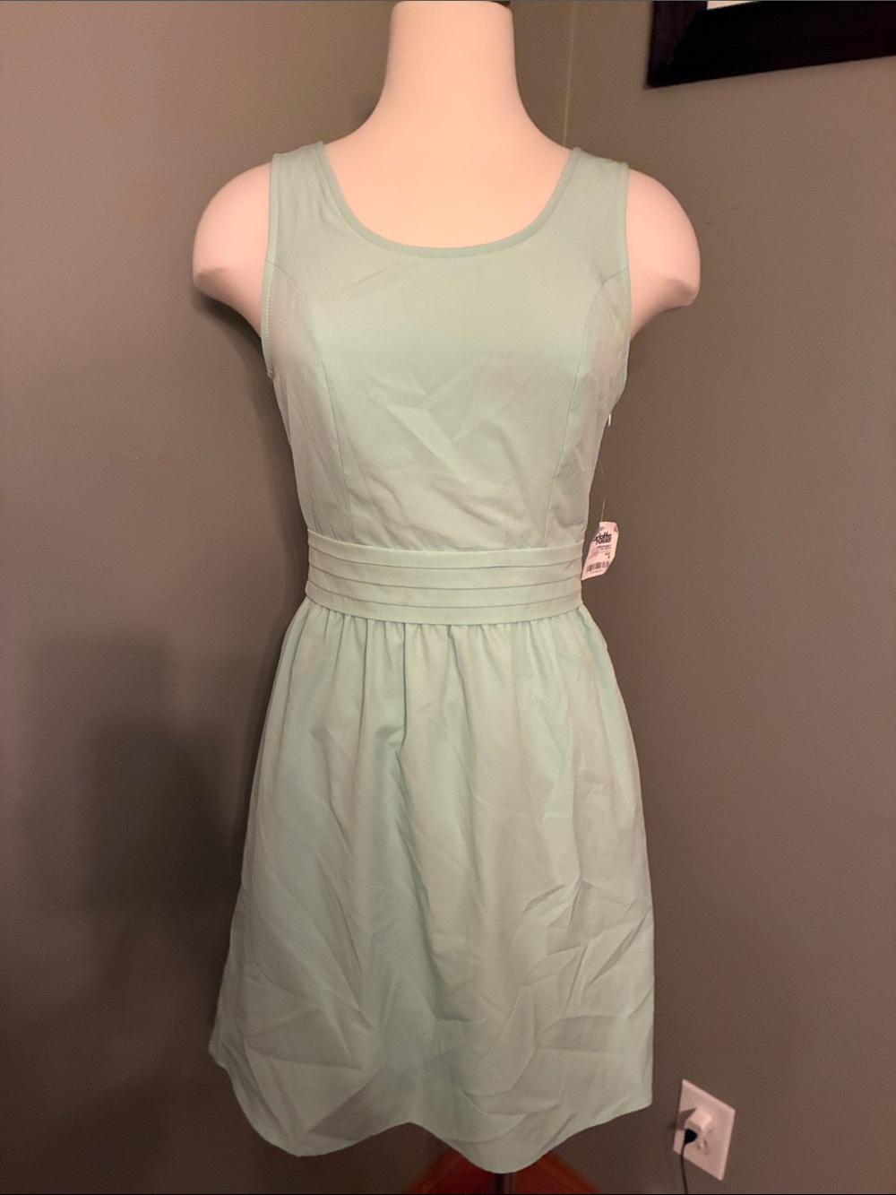 Charlotte Russe Mint Green Sleeveless Fit & Flare Dress